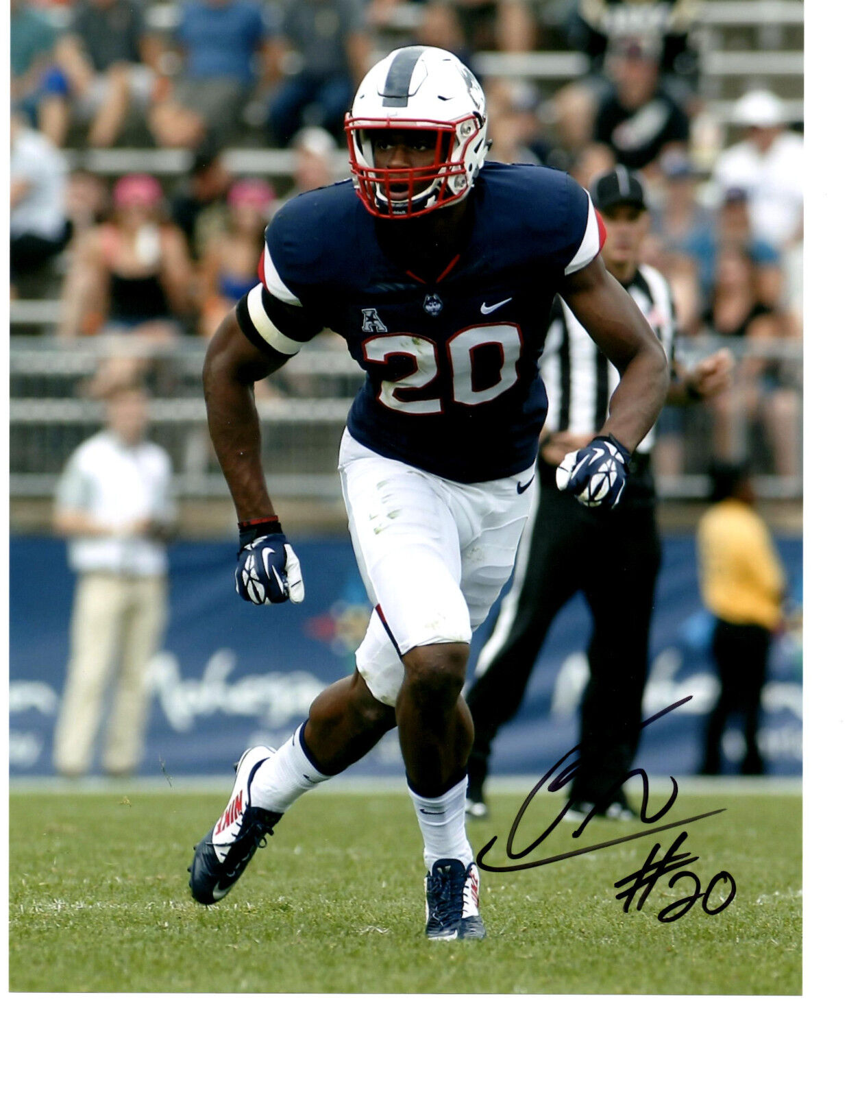 Obi Melifonwu Connecticut UCONN signed autographed 8x10 football Photo Poster painting COA a