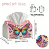 DIY Diamond Painting Tissue Box Large Capacity Resin Diamond Tissue Storager Multi-Use for Daily Office Work Outdoors Leisure Occasions (Butterfly)