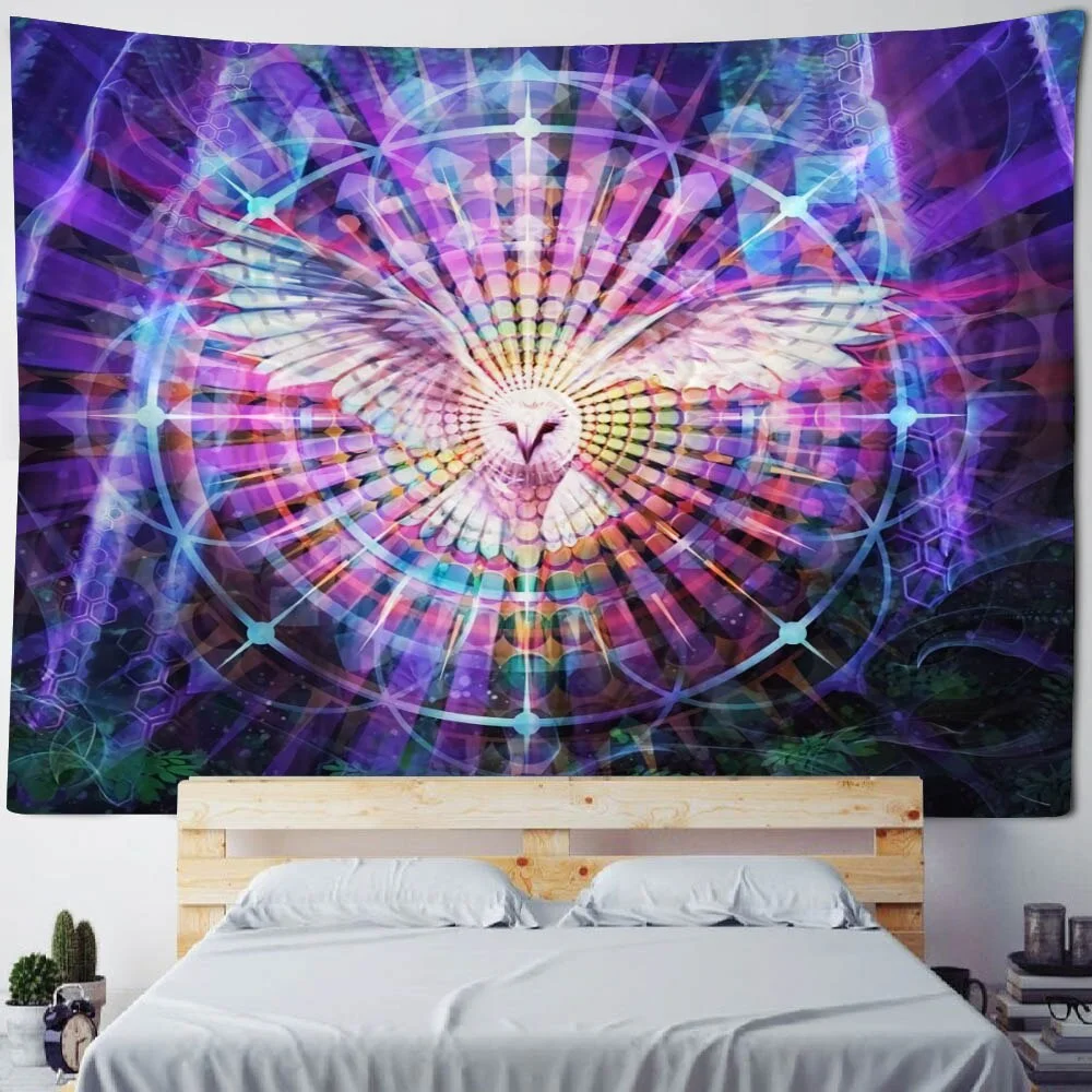 Nigikala eye mandala printed tapestry wall hanging bohemian home fabric decoration witchcraft hippie room art wall decoration