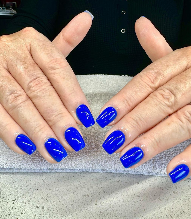 Neon Blue Nail Designs for Summer 2023|Morovan