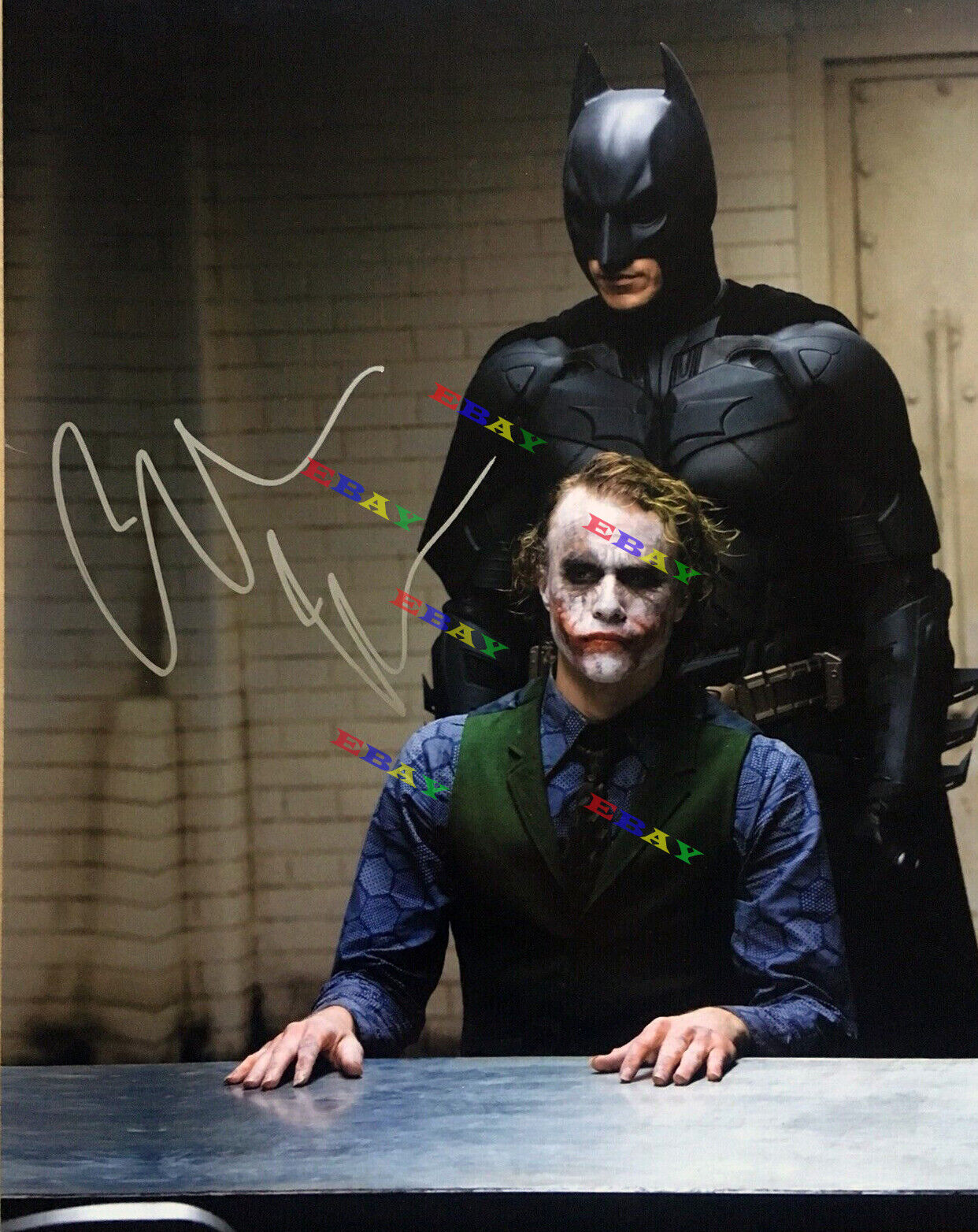 BATMAN THE DARK KNIGHT CHRISTIAN BALE AUTOGRAPHED Signed 8x10 Photo Poster painting REPRINT