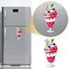 Strawberry Ice Cream Fridge Magnet Cross Stitch Kit Gifts tapestrymarket