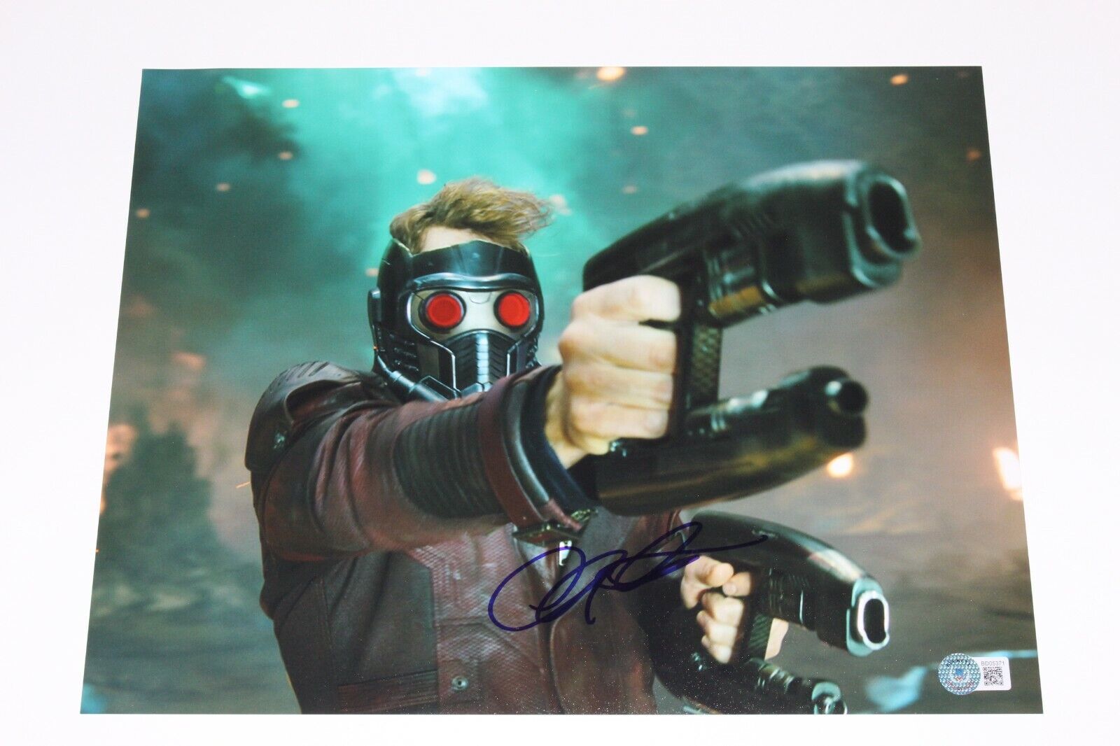 CHRIS PRATT SIGNED GUARDIANS OF THE GALAXY 11x14 MOVIE Photo Poster painting STAR-LORD BECKETT