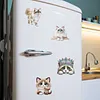 4PCS 2D/Flat Acrylic DIY Diamond Art Fridge Magnet Kit Ragdoll Cat Design DIY Art Fridge Magnet Refrigerator Sticker Magnetic Diamond Art Decor Refrigerator Mailbox Home Decoration DIY Crafts