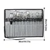 (US Local)24pcs Nylon Brush Set Acrylic Brushes Different Shape Wooden Handle Art Supplies