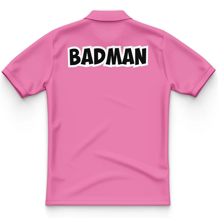 Vegeta Pink Badman Dragon Ball Z Polo Shirt
