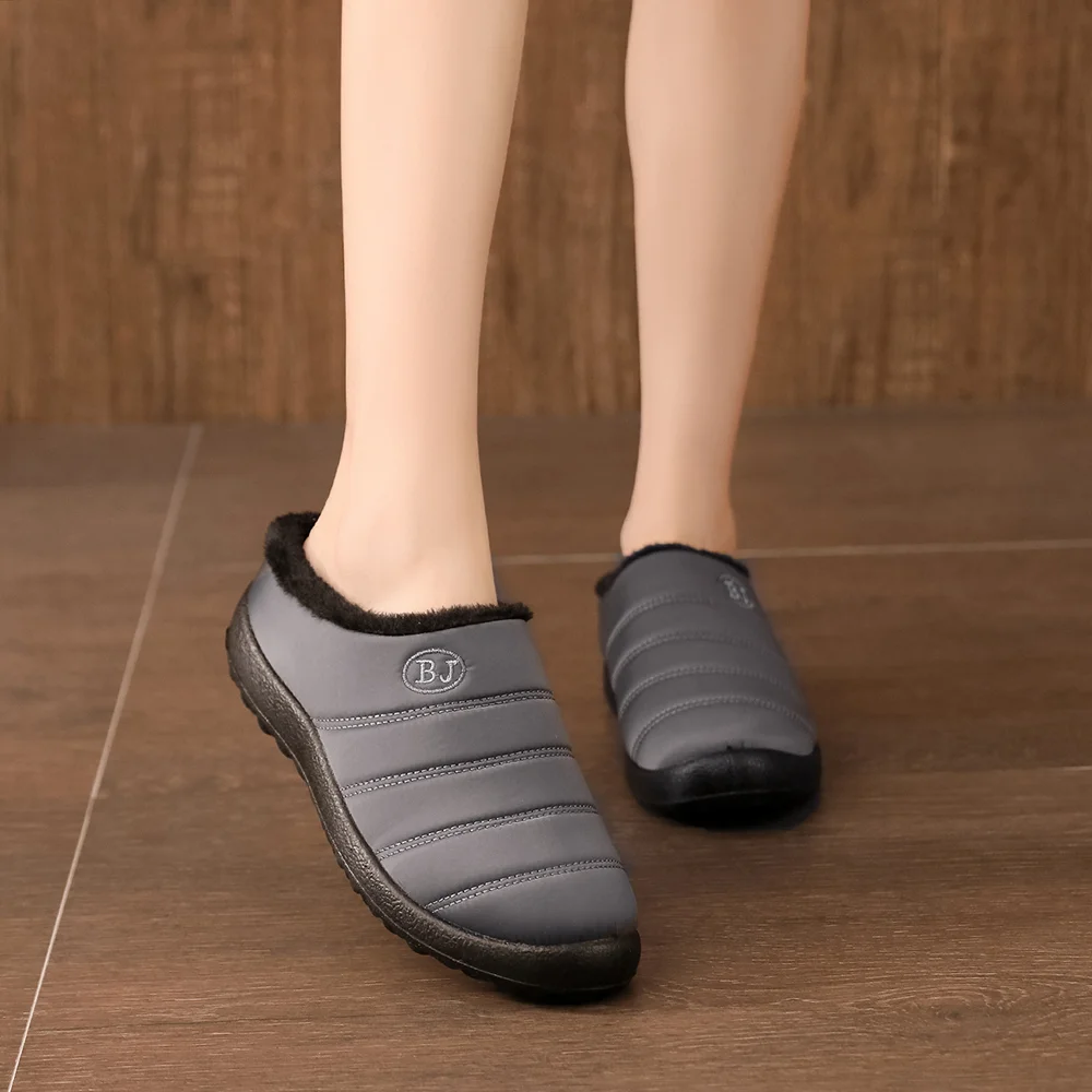 Smiledeer 2023 New winter waterproof cotton slippers warm short boots
