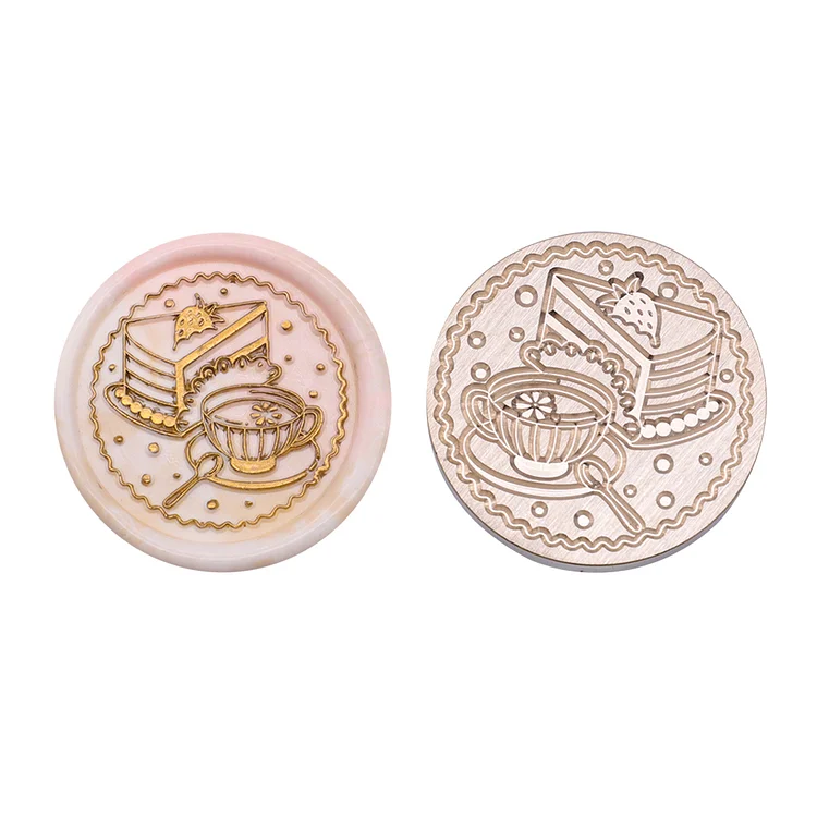 Diy Fire Lacquer Round Sealing Wax Stamp Head 25Mm gbfke