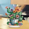 (US Only)Acrylic 2D Flat Print DIY Cactus Pots Diamond Painting Art Tabletop Decorations