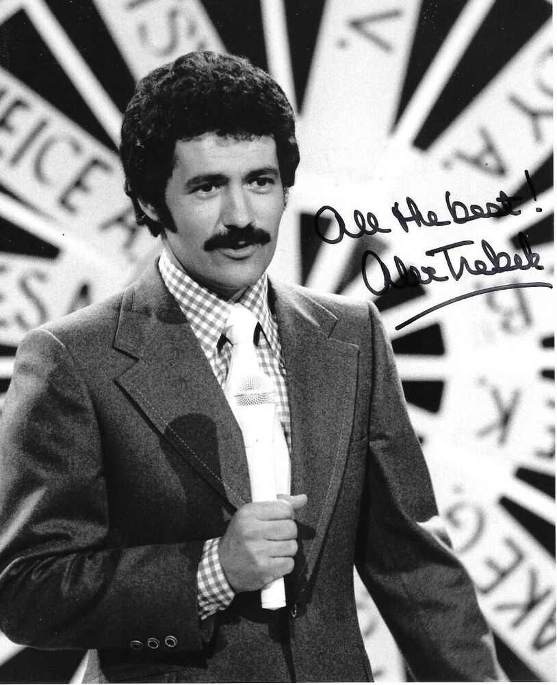 * ALEX TREBEK * signed 8x10 Photo Poster painting * JEOPARDY! * * 1