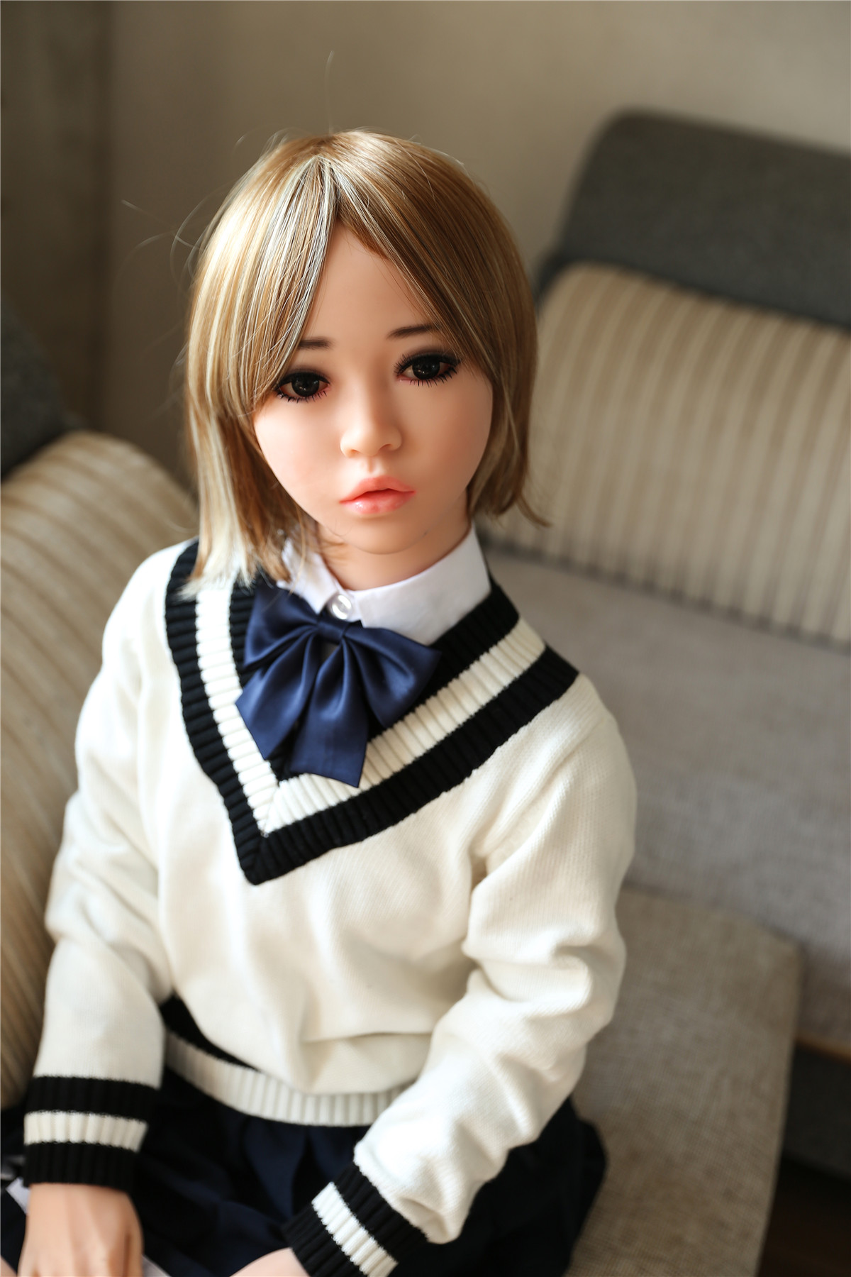 Mini Love Doll Aibei Doll 105cm (3.44') TPE Flat Breast #39 - Riley (NO.586) Aibei Doll Littlelovedoll