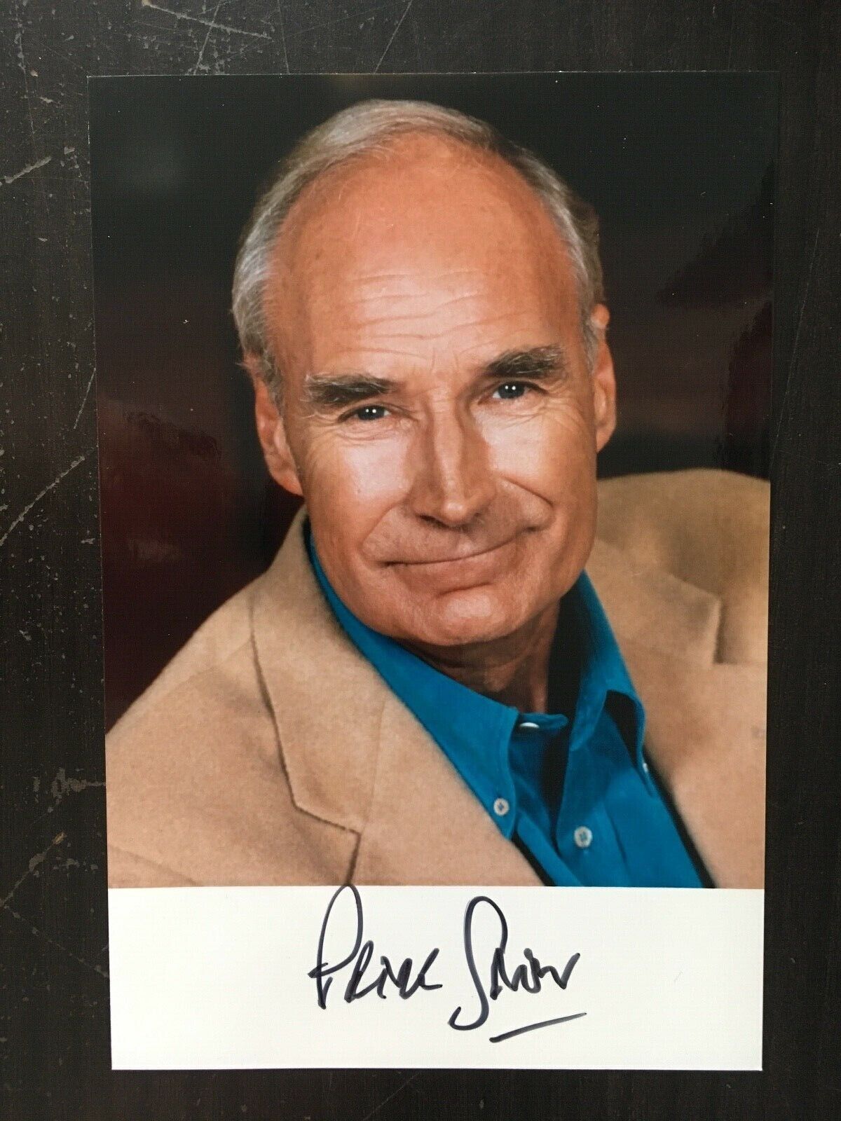 PETER SNOW - POPULAR NEWS PRESENTER - EXCELLENT SIGNED Photo Poster painting