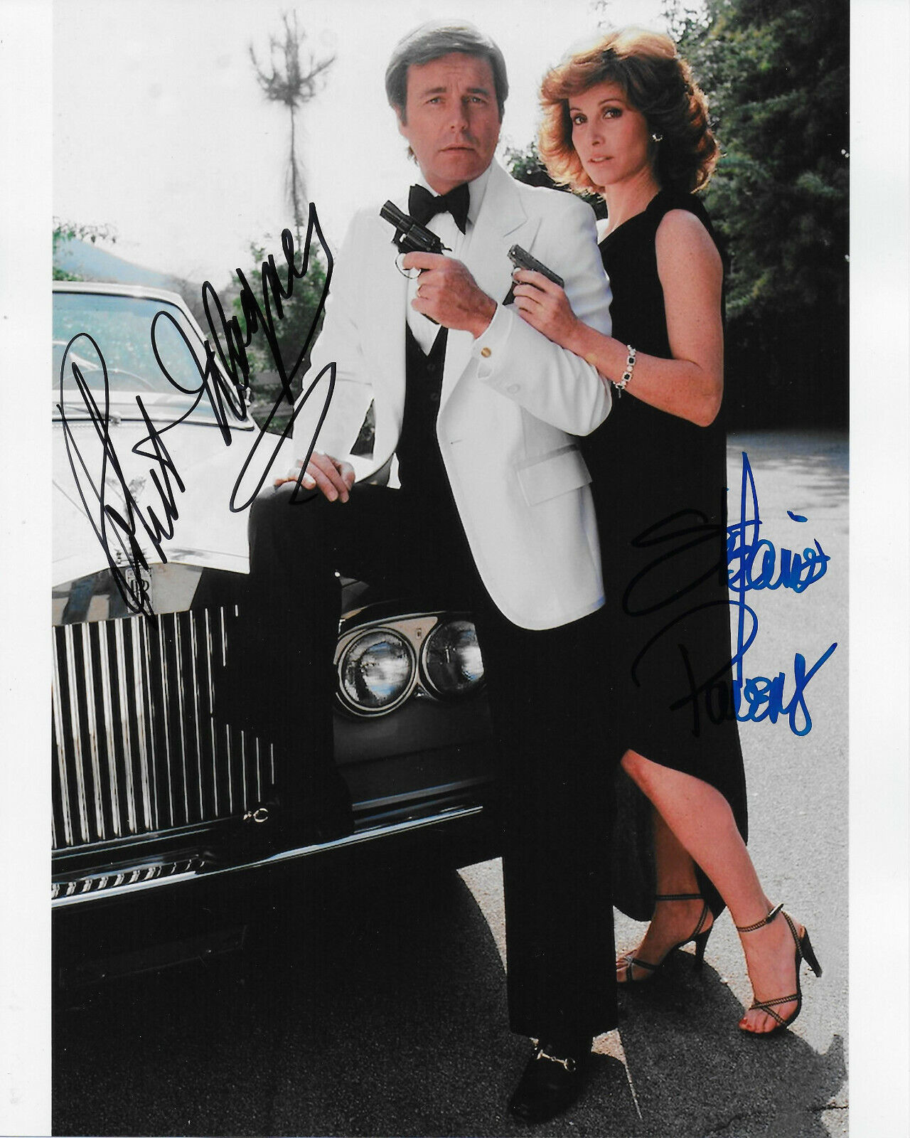 Robert Wagner & Stefanie Powers Hart to Hart Original Autographed 8X10 Photo Poster painting #13