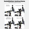 Bicycle Phone Stand 270 Rotatable Bicycle Stem Mount Bracket for MTB Road Bike