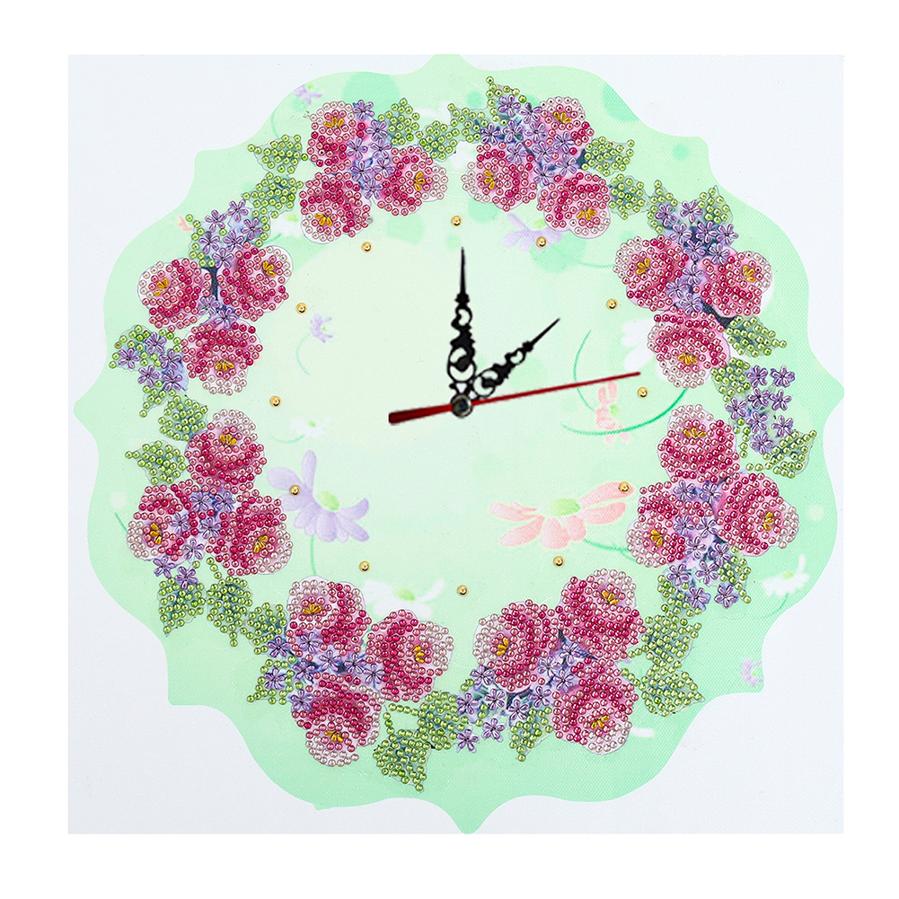 

Rose - 5D DIY Craft Clock - 35*35CM, 501 Original