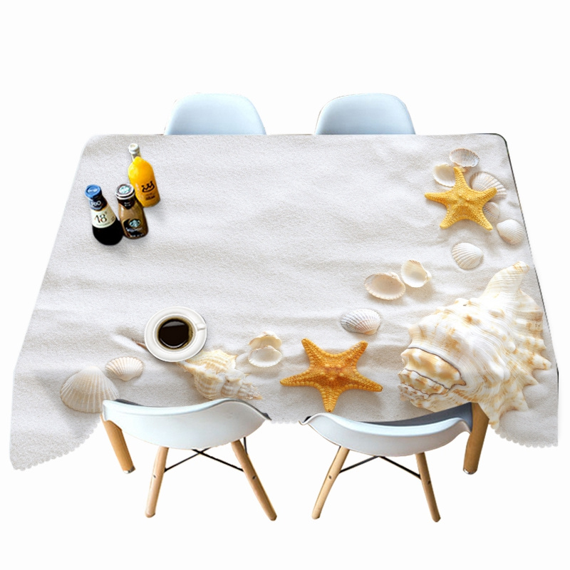 

Sea Star Conch and Drift Bottle - 3D Tablecloth, 140*210cm, 501 Original