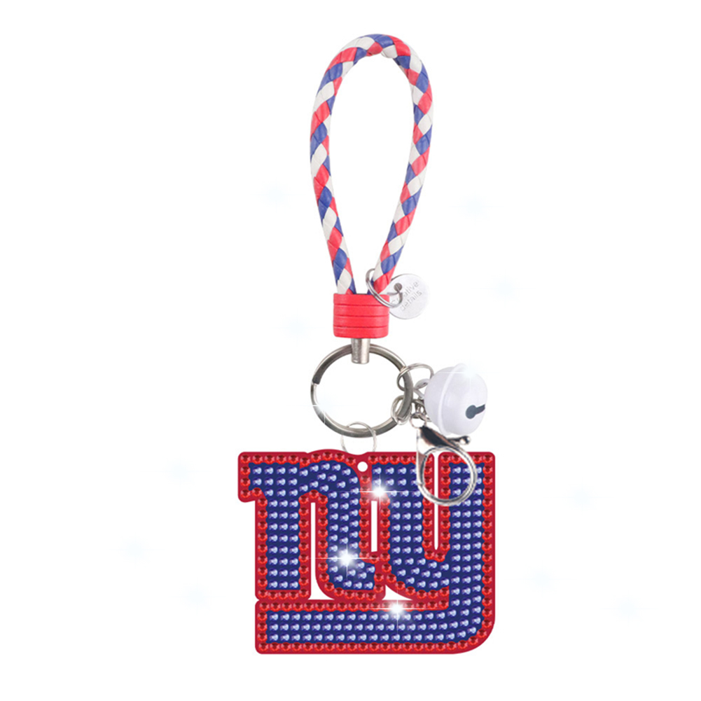 DIY Diamond Painting Keychains Kit New York Giants Football Team Emblem gbfke