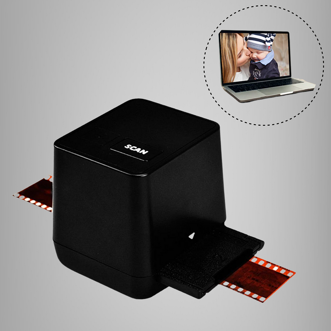 Portable Negative Film & Slide Scanner Converter - vzzhome