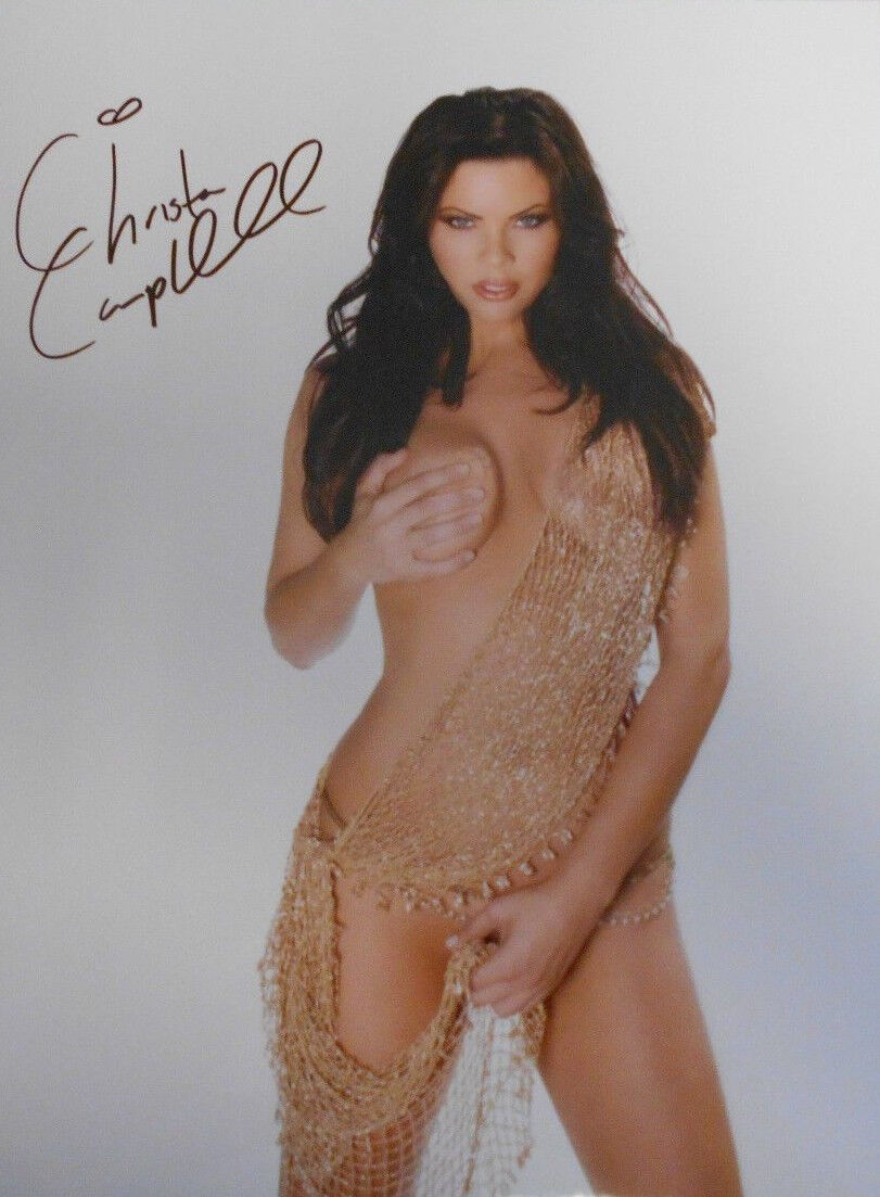 CHRISTA CAMPBELL * ACTRESS * HIGH QUALITY 8 X 10 HAND SIGNED SUPER HOT !