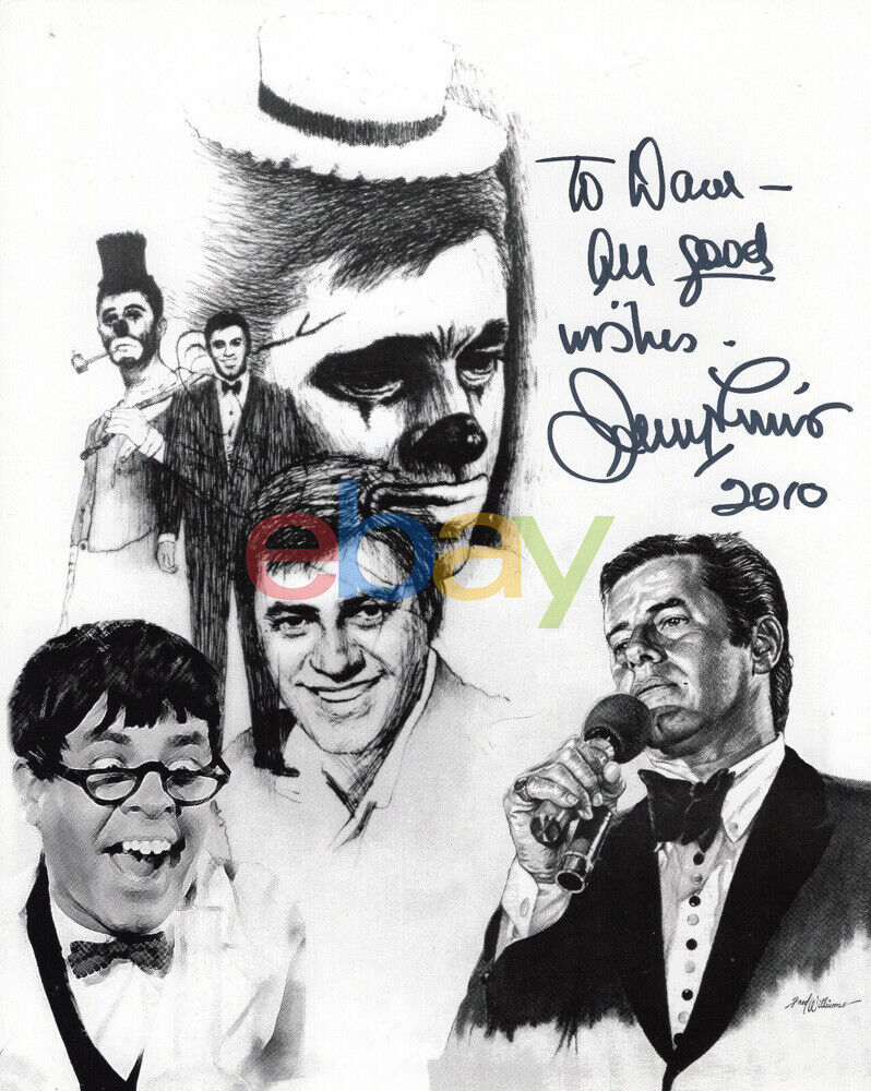 JERRY LEWIS autographed 8x10 Photo Poster painting reprint