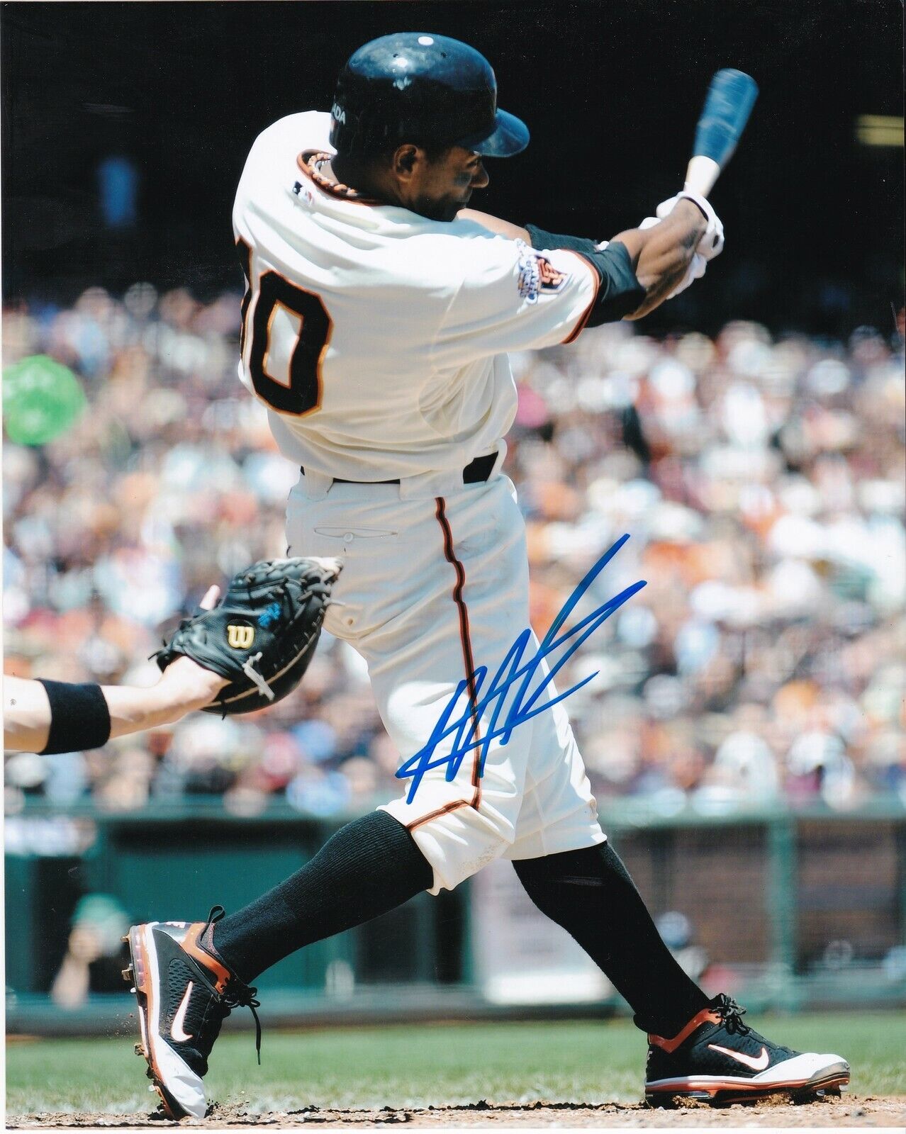 MIGUEL TEJADA SAN FRANCISCO GIANTS ACTION SIGNED 8x10