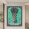 Halloween Skull Tarot Cards-11CT Stamped Cross Stitch 50*65cm/19.69*25.59in(Big Size) tapestrymarket