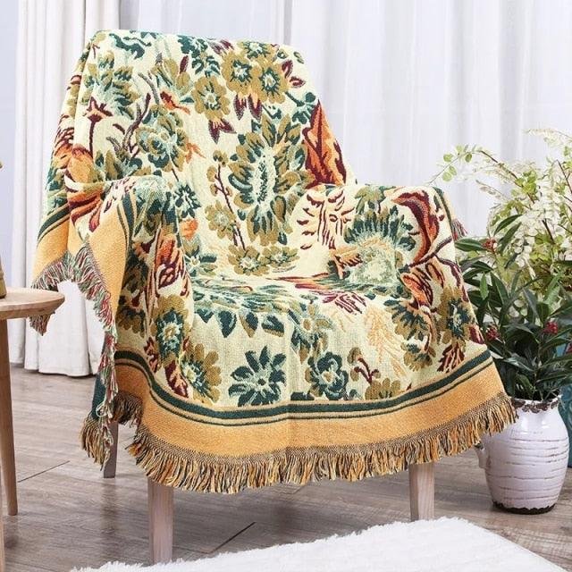 Floral Blanket For Bed Living Room