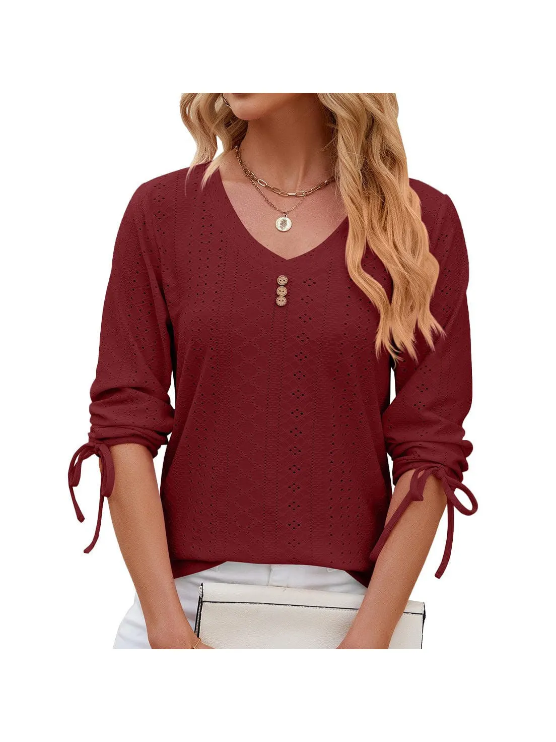 Grey Ribbed Knit Top with Short Sleeves
