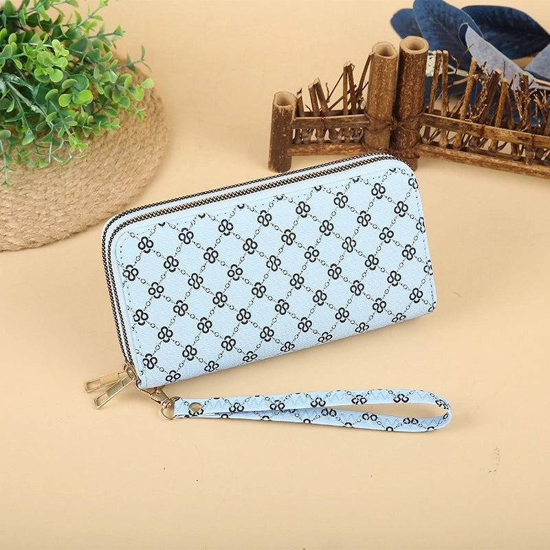 Women’s Solid Color Pu Leather Zipper Wallets