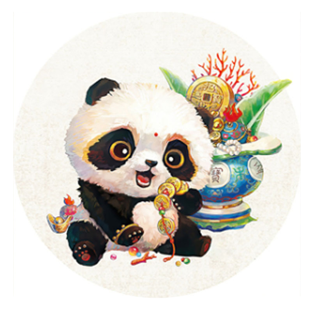 

Cartoon Panda - 11CT Stamped Cross Stitch - 40*40CM, 501 Original