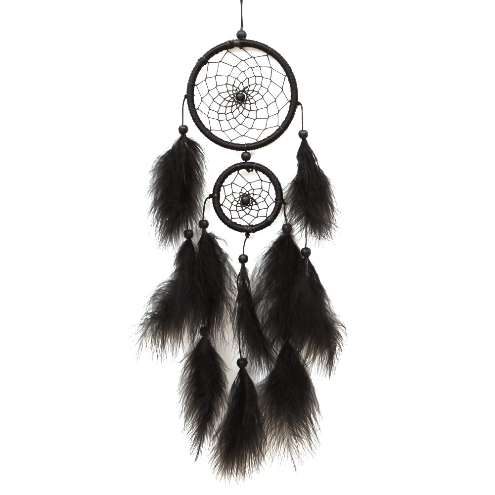 

Black Feater Handmade Dream Catcher Car Wall hanging Crafts Gift, 501 Original