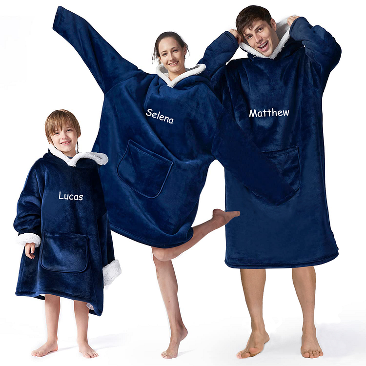 BlanketCute-Personalized Blanket Hoodie with Your Name | 01