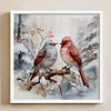 Birdie-Full Embroidery 3 Strands 11CT Stamped Cross Stitch-40*40CM