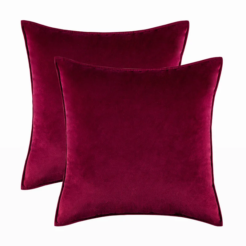 1pcs Velvet Sofa Soft Back Cushion Cover Pillowcase