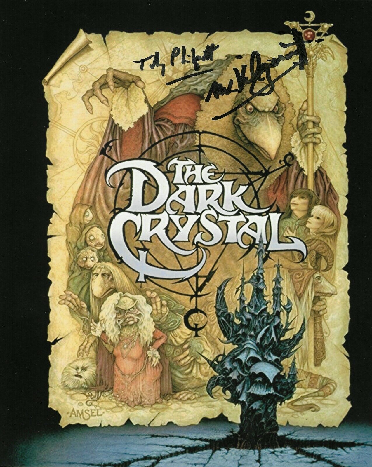 The Dark Crystal autographed 8x10 Photo Poster painting COA Toby Philpott and Michael Kilgarriff