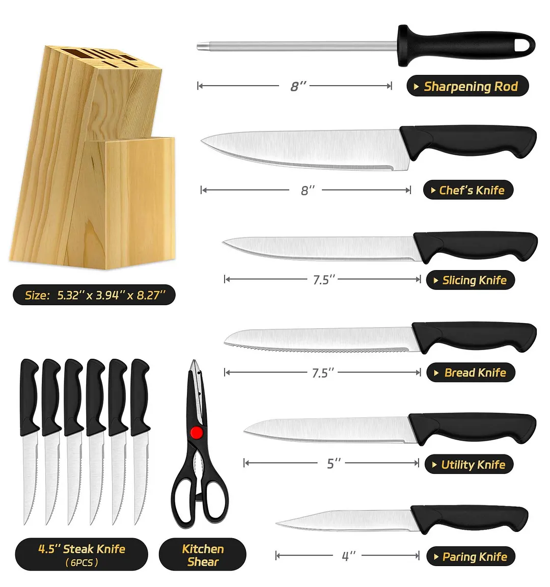 HENKELIVING Kitchen Knife Set - Thumbnail 5