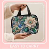 DIY Flowers Diamond Art Rhinestone Makeup Bag Transparent PVC Storage Pack Gift