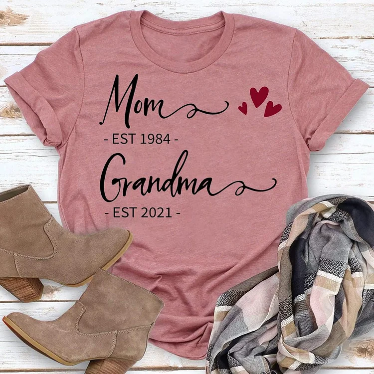 Grandma T-shirt Tee -03257-Annaletters