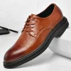 New Men's Leather Casual Business Leather Shoes