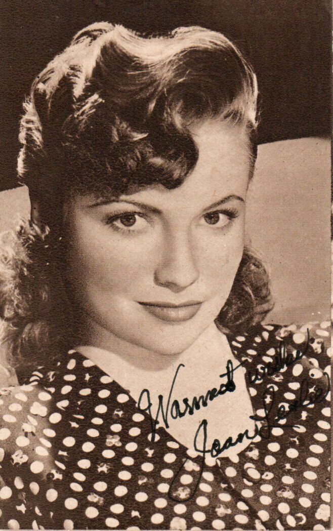 JOAN LESLIE HAND SIGNED Photo Poster painting 6X4 AMERICAN HOLLYWOOD FILM ACTRESS