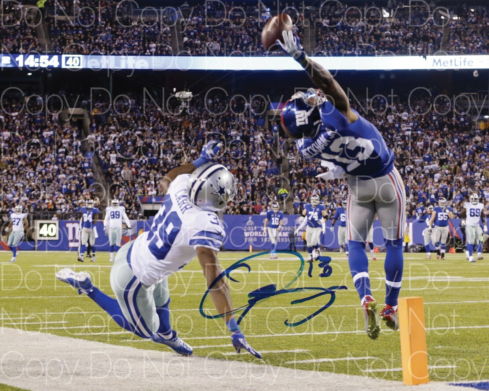 Odel Beckham Jr. Giants NFL Football signed 8X10 print Photo Poster painting poster autograph RP