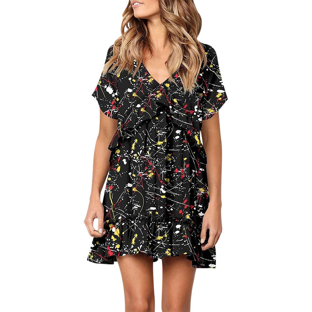 Estido Floral Print A-line Dress Sexy Lady Bohemian Summer Dress Women Beach Dresses Female Ultra-light Party Beach Dresses