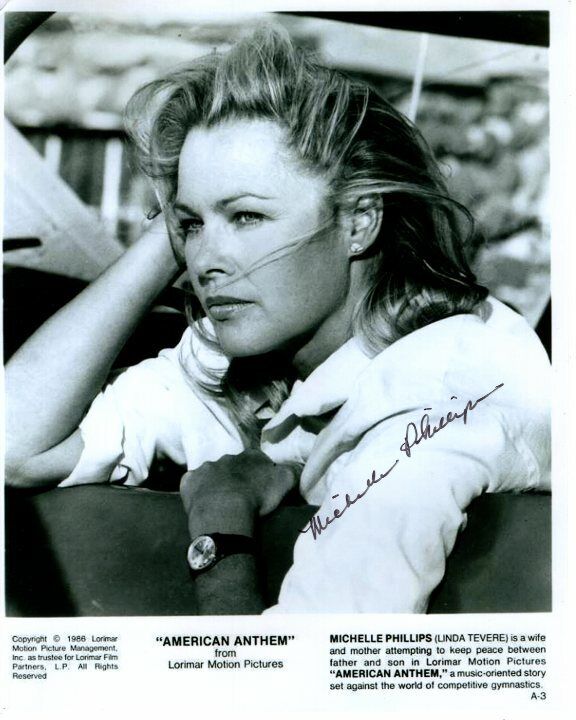 MICHELLE PHILLIPS signed autographed AMERICAN ANTHEM LINDA TEVERE Photo Poster painting