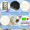 Flower Bee 5D DIY Diamond Art Painting Notebook Kit 50 Pages A5 Rhinestone Art Painting Notebook Kit for Adults Beginners Holiday Birthday Gift