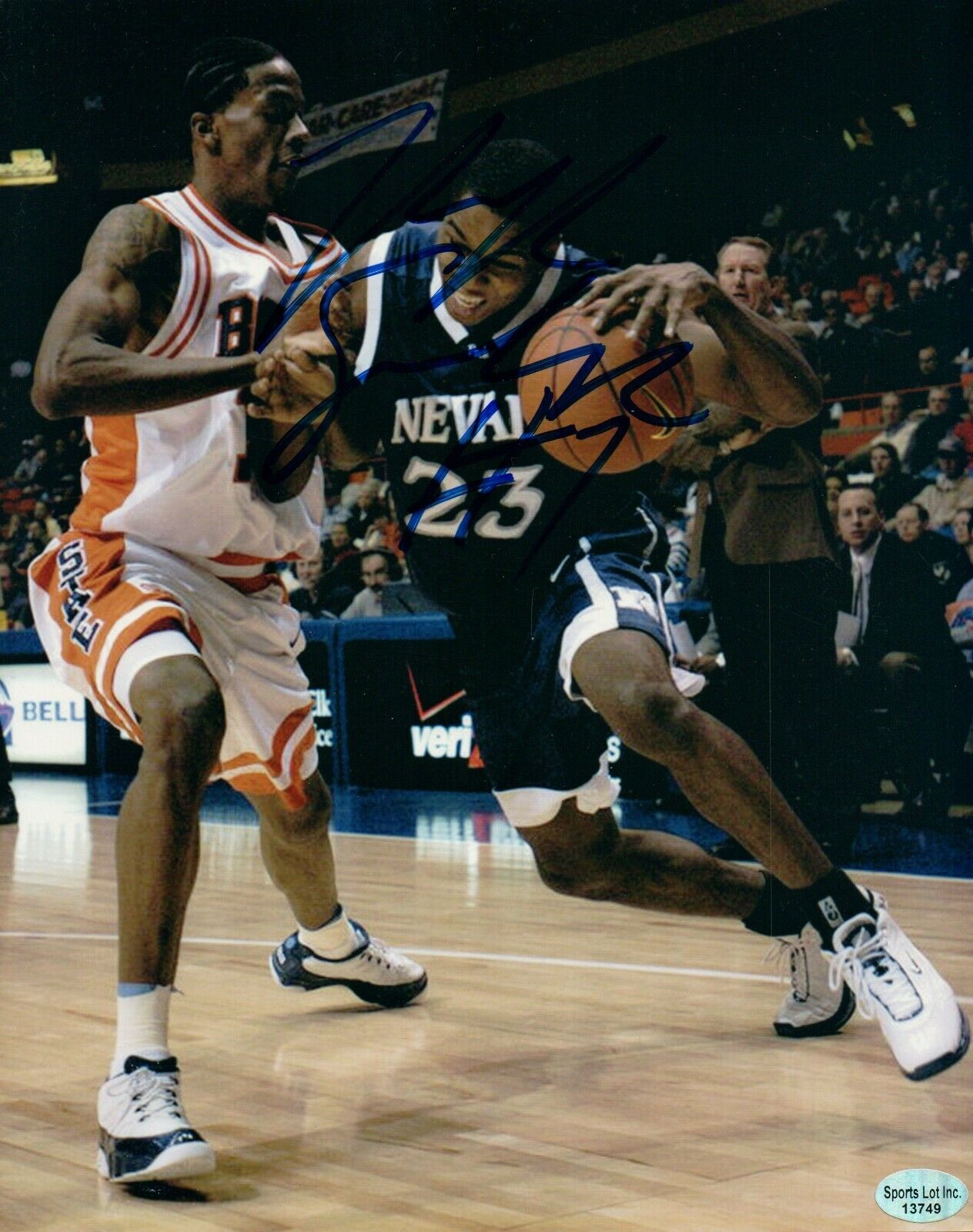 Garry Harris Thomas NCAA College Nevada Hand Signed Autograph 8x10 Photo Poster painting