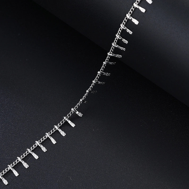 1 Men’s Fashion Casual Stainless Steel Side Ankle Chain