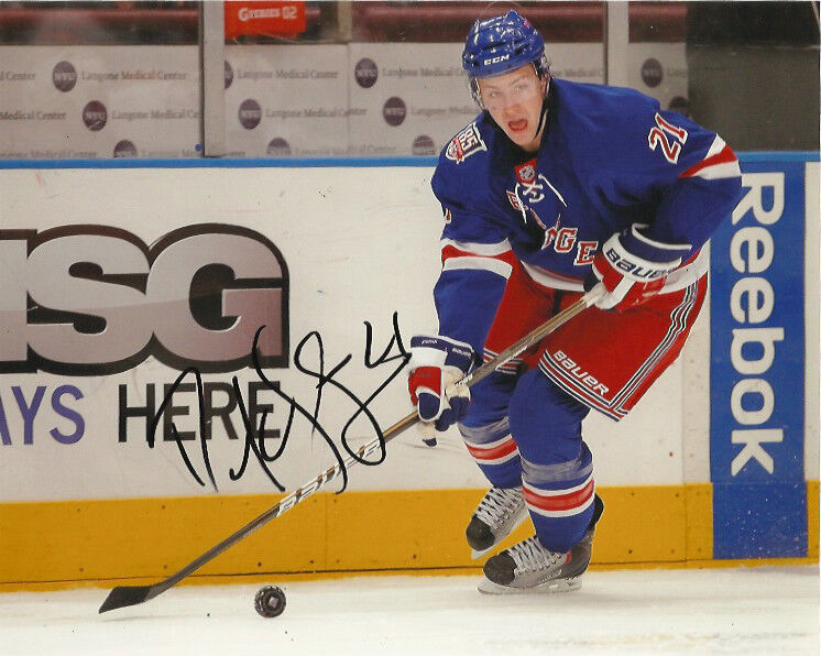 New York Rangers Derek Stepan Autographed Signed 8x10 Photo Poster painting COA D