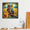 Diamond Painting-5D Full Round Drill Owl(40x40cm)
