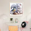 Pussycat And Robin-11CT Stamped Cross Stitch 40*40cm/15.75*15.75in tapestrymarket
