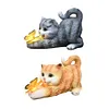 Cat Solar Garden Statue Solar Garden Statue Cat Housewarming Gift for Yard Patio